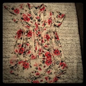 Plus Size Torrid 2X Sheer Floral Tunic Top